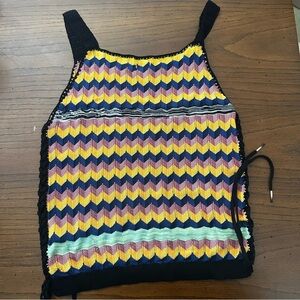 Scotch and soda Colorful Chevron Knit Tank Top M
